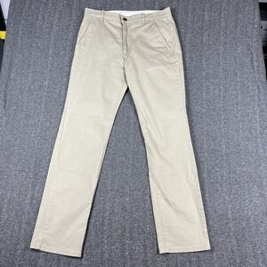 Levi's Mens Chino Pants W32 L32" Athletic Straight Leg Beige Preppy Casual